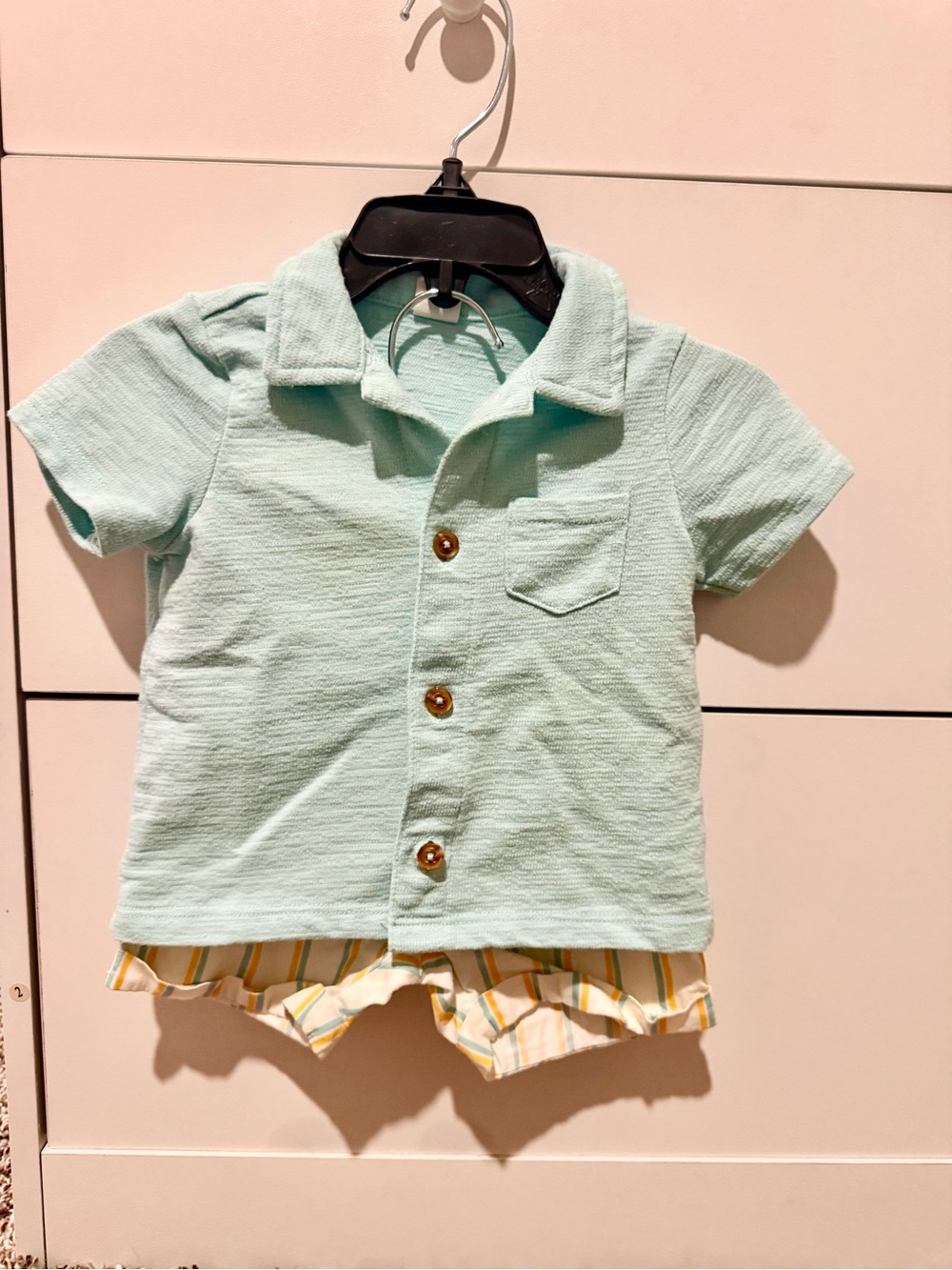 Petit Lem Mint Short-Sleeve Polo Top